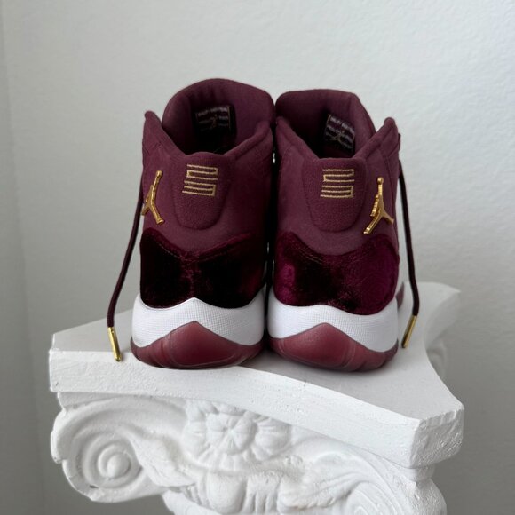 Air Jordan 11 Retro GG Heiress ‘Velvet’ Maroon Gold | Size 7.5 | Rare Worn Once - Picture 5 of 6